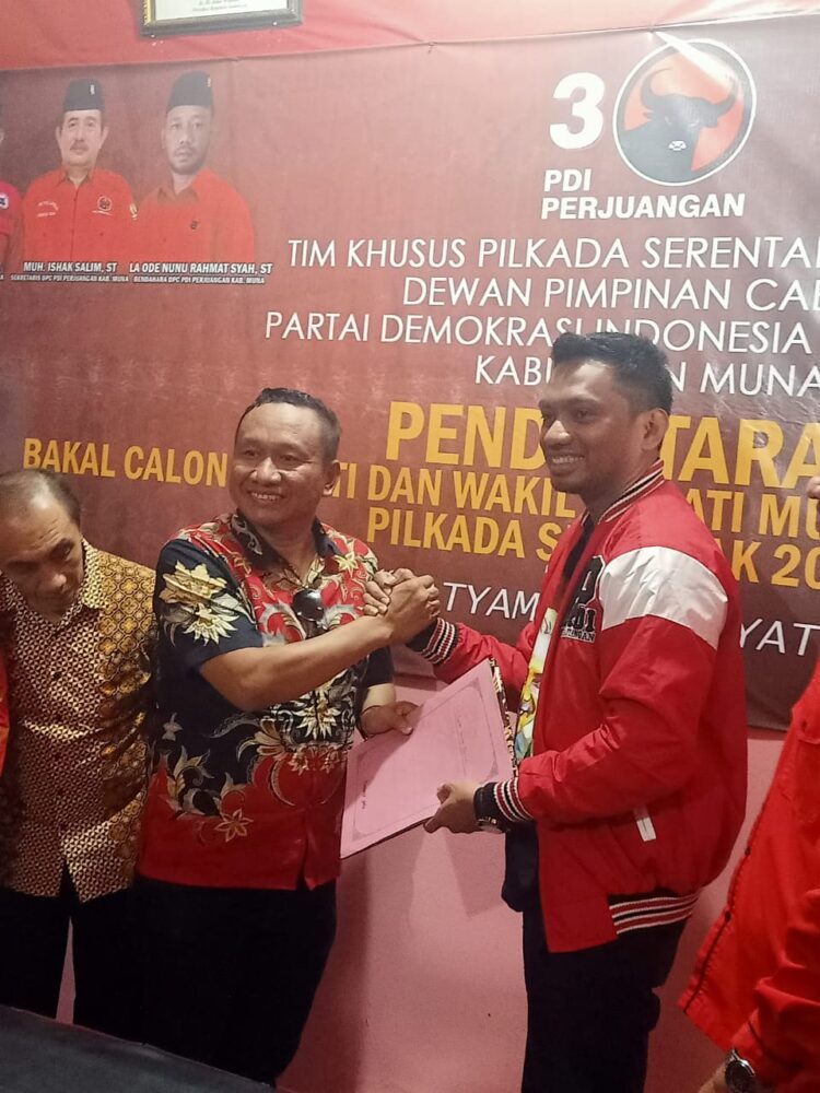 Siap Mengabdi untuk Bumi Sowite, Ringa Jhon Daftar Lima Parpol Penjaringan Bacabup Muna