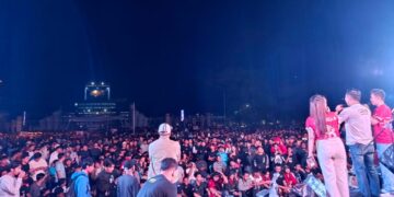 Dipadati Pecinta Sepakbola, ‘Gemoy Nya Kendari’ Sukses Gelar Nobar Semifinal Piala Asia U-23