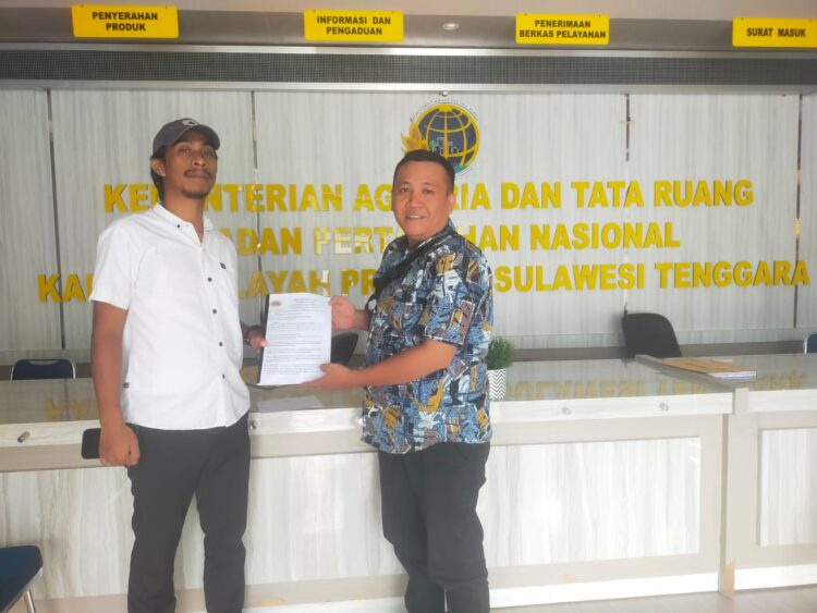 Rugikan Rp 26 Miliar, BPN Kota Baubau Dilaporkan ke Satgas Mafia Tanah
