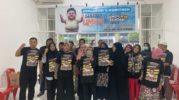 Resmi Terbentuk, Komunitas Sahabat UMKM GEMOYNYA Kendari Beri Dukungan kepada Yudhianto Mahardika Maju Wali Kota