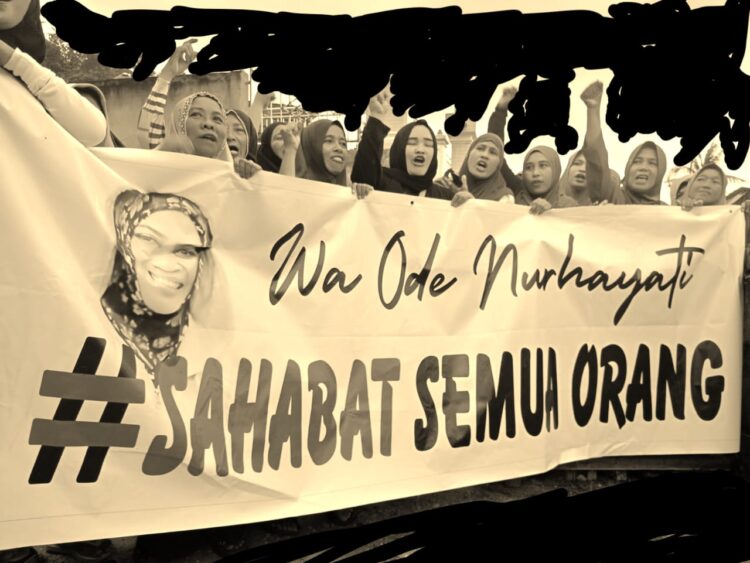 Emak-emak di Kelurahan Poasia Mantap Dukung Wa Ode Nurhayati Maju Pilgub Sultra