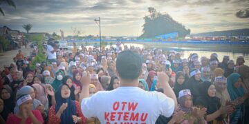 Heboh ! Kompak Pakai Daster, Ratusan Emak Emak Deklarasi Dukung WON Jadi Gubernur 