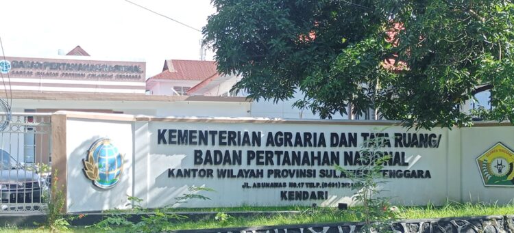 Kejati Diminta Periksa Kanwil ATR/BPN Sultra Atas Dugaan Terlibat Mafia Tanah