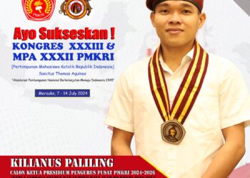 Kilianus Paliling Kader Terbaik PMKRI Cabang Kendari-Sultra Nyatakan Siap Tarung sebagai Calon Ketua Presidium PP PMKRI St.Thomas Aquinas Periode 2024-2026