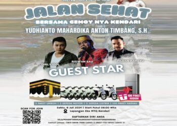 Yudhianto Mahardika Anton Timbang  Gemoy-nya Kendari Gelar Jalan Sehat Hadirkan Sejumlah Artis Hingga Berhadiah Umroh dan Sepeda Motor