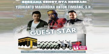 Yudhianto Mahardika Anton Timbang  Gemoy-nya Kendari Gelar Jalan Sehat Hadirkan Sejumlah Artis Hingga Berhadiah Umroh dan Sepeda Motor