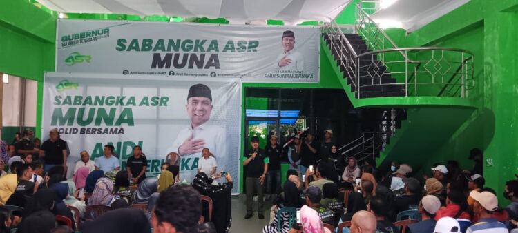 Kembali Sambangi Muna, Calon Gubernur Sultra ASR Sampaikan ini ke Relawannya
