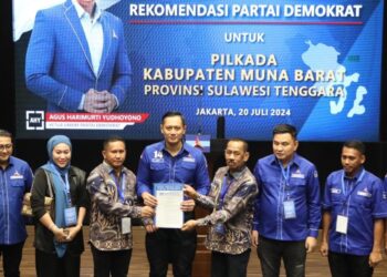 La Ode Darwin – Ali Basa Resmi Kantongi Rekomendasi DPP Partai Demokrat, AHY : Pasangan Sangat Siap Tarung dan Memenangkan Pilkada Mubar 