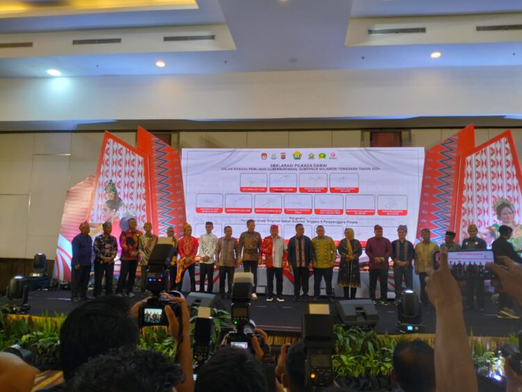 Kepolisian Daerah Sulawesi Tenggara Gelar Silaturahmi dan Deklarasi Pilkada Damai 2024