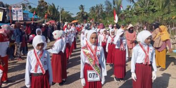 SDN 3 Sawerigadi Berpartisipasi dalam Gerak Jalan Indah, memperingati HUT RI ke-79