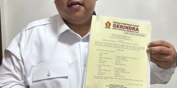 Partai Gerindra Resmi Berikan B1-KWK ke Yudhianto Mahardika Anton Timbang-Hj Nirna Lachmuddin Tarung Pilwali Kendari 