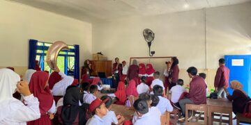 Aksi Nyata Mahasiswa KKN USN Kolaka Lakukan Sosialisasi Stop Bullying di SDN 1 Sabiano 