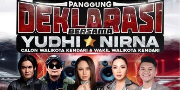 Deklarasi Yudhianto-Nirna Siap Hadirkan 7 Program Menyala untuk Kendari, Hingga Datangkan Artis Nasional serta Expo UMKM 