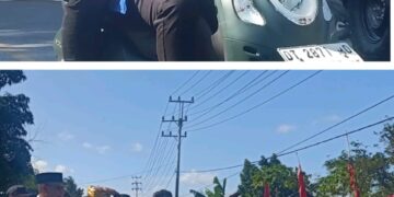 Pasangan Abdul Rahman – Awal Jaya Bolombo Tampil Beda Saat Mendaftar di KPU Muna