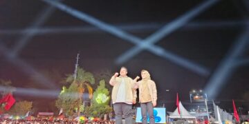 Deklarasi Paslon Walikota Kendari Yudhi-Nirna Dipadati Puluhan Ribu Masyarakat