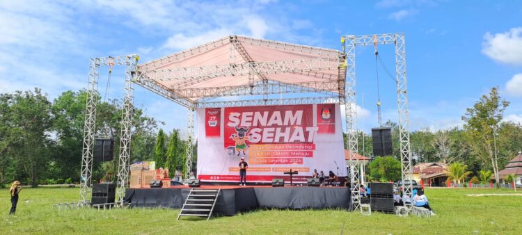 Gelar Senam Sehat GMHP, KPU Konsel Edukasi Masyarakat Menjadi Pemilih Cerdas dan Berkualitas