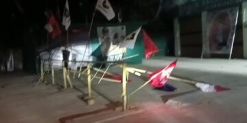 Posko Pemenangan Paslon BAHTERA Diserang Orang Tak Dikenal, Baleho dan Bendera Dirusak
