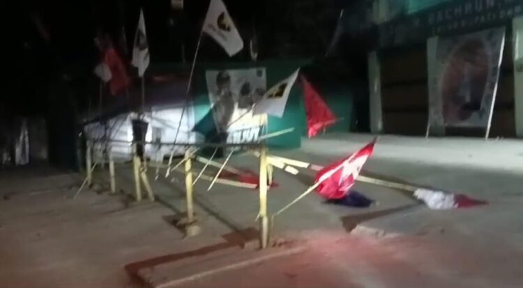 Posko Pemenangan Paslon BAHTERA Diserang Orang Tak Dikenal, Baleho dan Bendera Dirusak