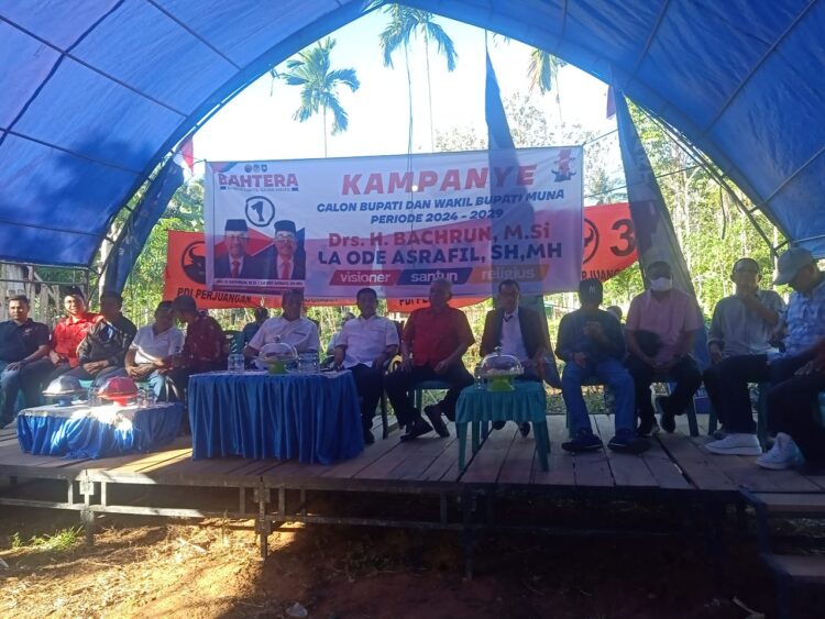 Kampanye di Watopute, Paslon BAHTERA Tegaskan Komitmen Majukan Perekonomian Masyarakat Muna