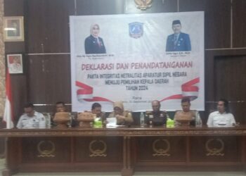 Pentingnya Menjaga Netralitas ASN Hadapi Pilkada, Pemkab Muna Deklarasi dan Penandatanganan Pakta Integritas