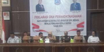 Pentingnya Menjaga Netralitas ASN Hadapi Pilkada, Pemkab Muna Deklarasi dan Penandatanganan Pakta Integritas
