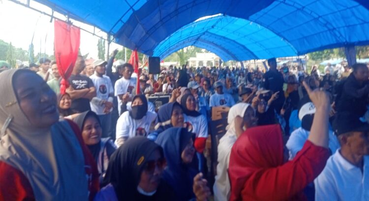 Kampanye di Kabangka, Paslon BAHTERA 75 Persen Menang