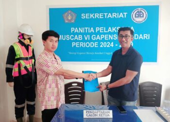 Resmi Mendaftar, Wakil Ketua Kadin Sultra Ermilian Modo Siap Maju Calon Ketua BPC Gapensi Kota Kendari