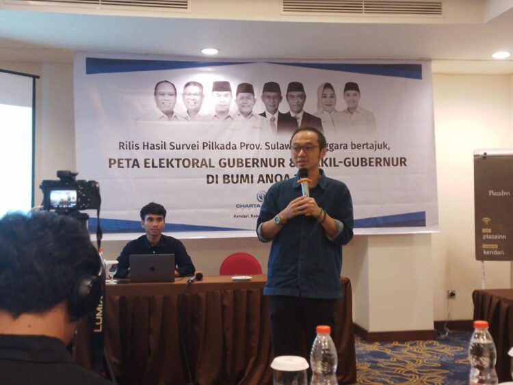 Pilgub Sultra: Direktur Eksekutif Charta Politika Sebut Tingginya Elektabilitas ASR-Hugua karena ada Endorsment dari Presiden Terpilih