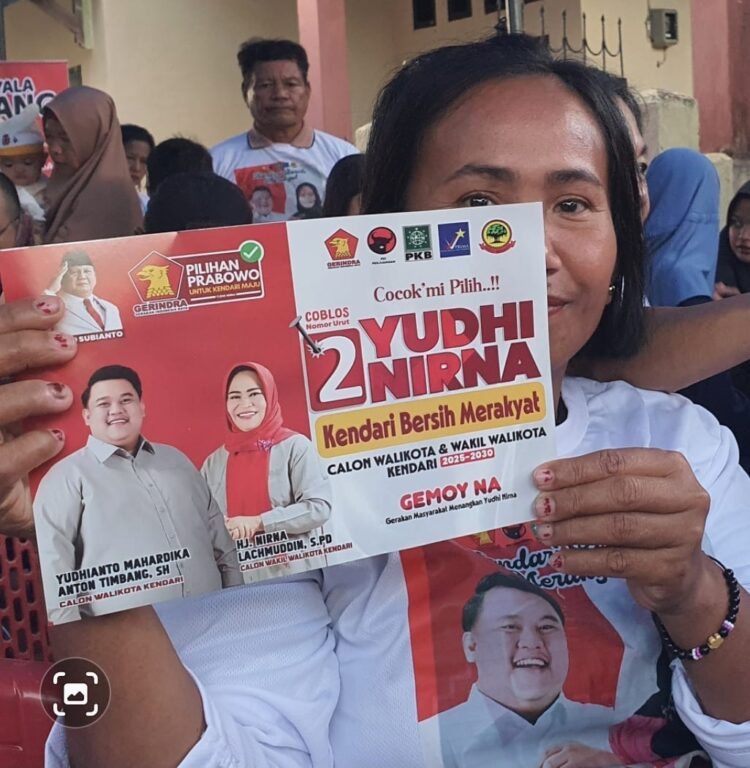 Massa Teriakan “Menyala Gemoy ku” Saat Kampanye Sosialisasi Yudhi-Nirna