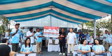 Lakukan Simulasi Pencoblosan, Paslon ASR-Hugua Ingatkan Warga untuk Pilih nomor 2