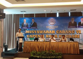 Muscab ke-VI Berjalan Sukses, Ermilian Modo Nahkodai Gapensi Kota Kendari Periode 2024-2029