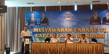 Muscab ke-VI Berjalan Sukses, Ermilian Modo Nahkodai Gapensi Kota Kendari Periode 2024-2029