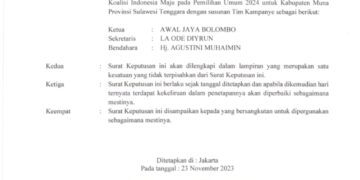 Kemenangan Pilpres: TKD Prabowo-Gibran Bantah Klaim Ketua DPC Gerindra Muna