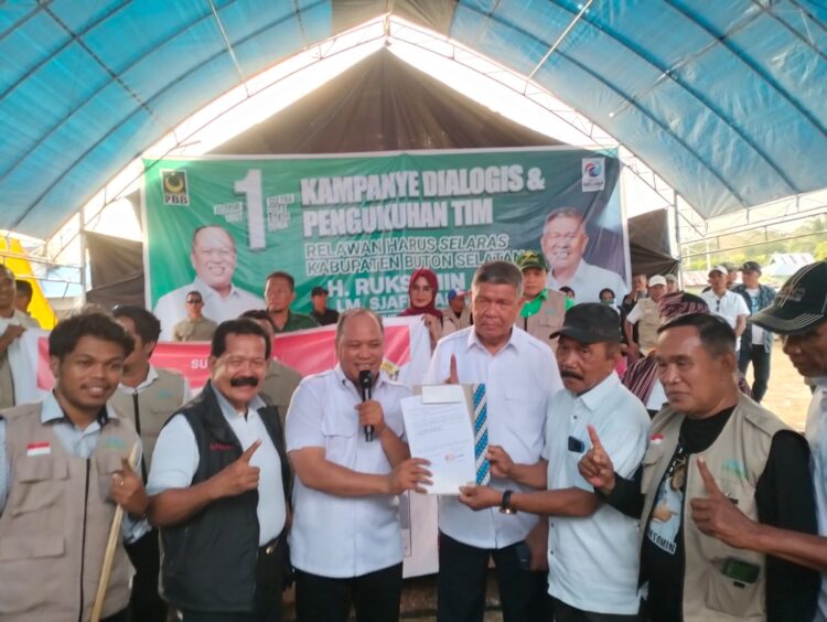 Ruksamin-Sjafei Kahar Disambut Luar Biasa Masyarakat Buton Selatan, SELARAS Optimis Menang