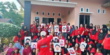 Semarak, Sekawan Manjalita Gelar Pendaftaran Relawan ‘Gemoy Na’ Saat Deklarasi Dukung Yudhi-Nirna