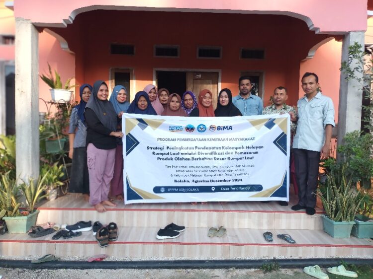 Tim PKM USN Kolaka Sukses Laksanakan Kegiatan Pemberdayaan Diversifikasi & Strategi Pemasaran Olahan Produk Berbahan Dasar Rumput Laut