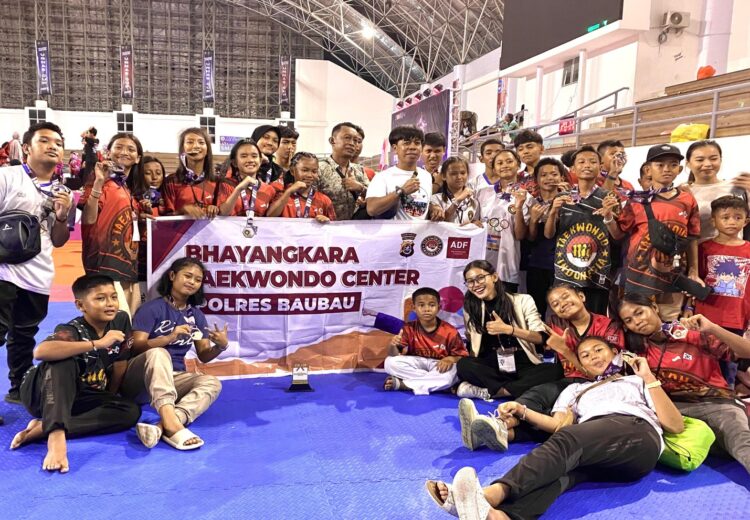 Bhayangkara TC Kota Baubau Sabet Prestasi Gemilang di Kejuaraan Nasional Taekwondo Unhas Cup 2024