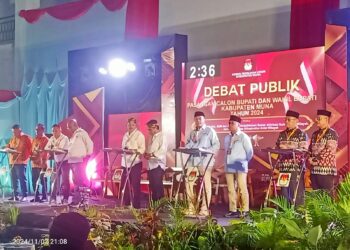 KPU Kabupaten Muna Gelar Debat Publik Calon Bupati dan Wakil Bupati Muna 2024