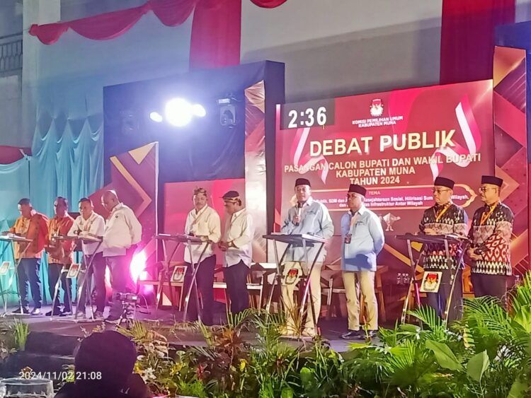 KPU Kabupaten Muna Gelar Debat Publik Calon Bupati dan Wakil Bupati Muna 2024