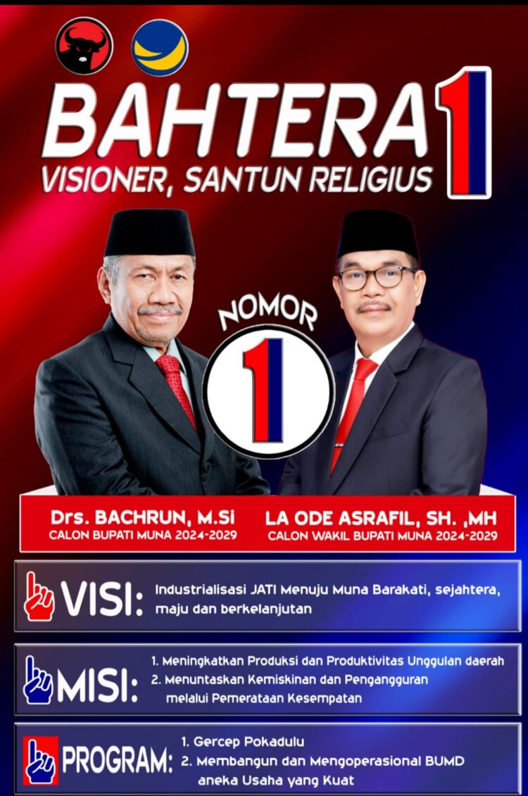 Calon Bupati Muna Nomor Urut 1 Bachrun Labuta, Jadi Sasaran Kampanye Hitam Jelang Pilkada