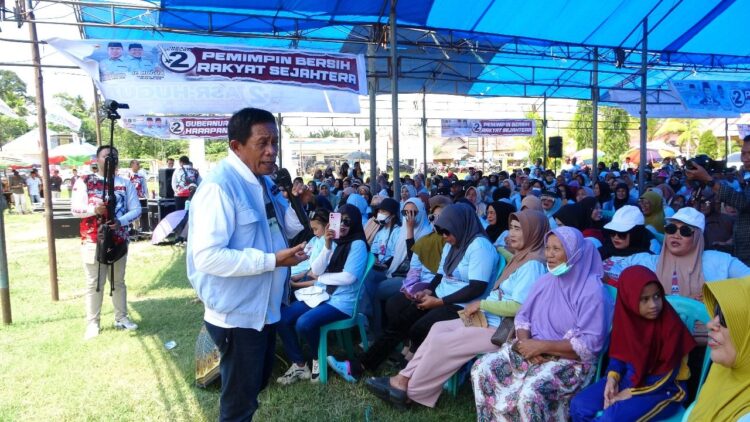 Kampanye di Konawe, ASR-Hugua Komitmen Akan Sejahterakan Petani di Sultra