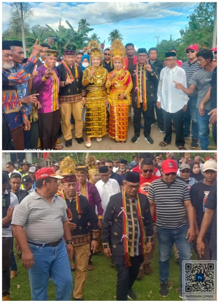 Blusukan di Desa Bone Tondo, Paslon BAHTERA Komitmen Tingkatkan Infrastruktur Jalan