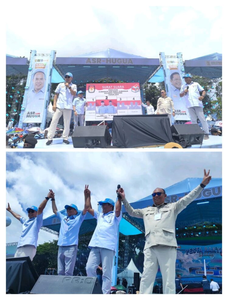 Paslon ASR-Hugua Sukses Gelar Kampanye Akbar di Kolaka, Komitmen Bawa Perubahan Besar untuk Sultra
