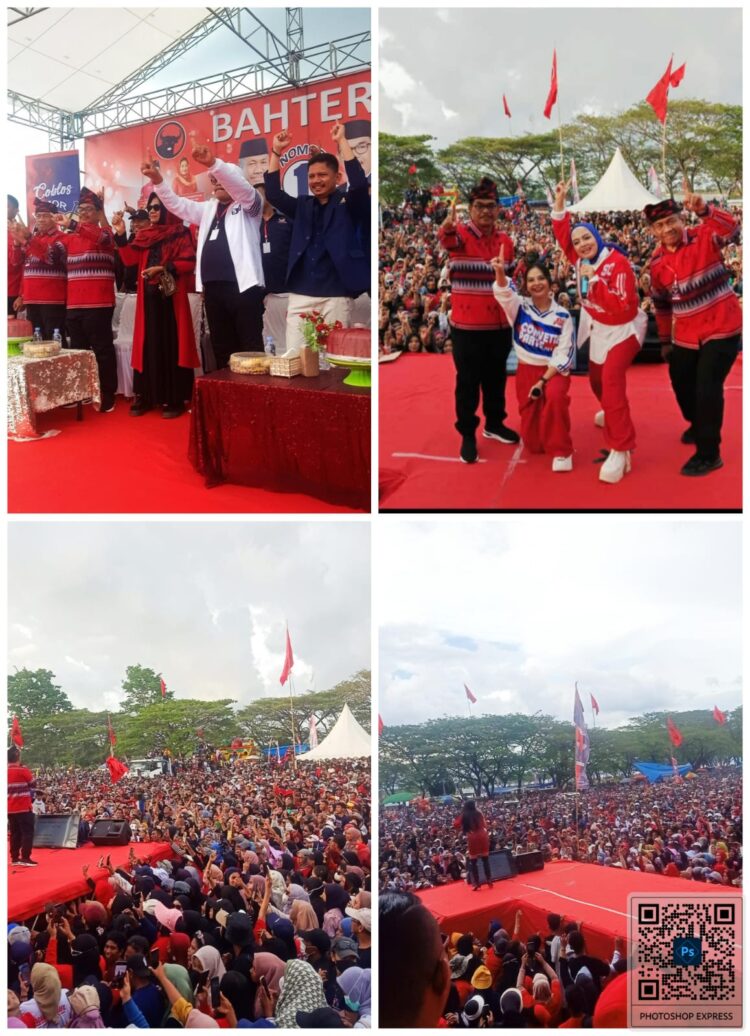 Kampanye Akbar BAHTERA di SOR La Ode Pandu, Dihadiri Puluhan Ribu Pendukung dan Simpatisan
