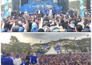 Kampanye Akbar Paslon Abdul Rahman-Awal Jaya Bolombo (AJB) di Muna Dihadiri Puluhan Ribu Simpatisan