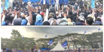 Kampanye Akbar Paslon Abdul Rahman-Awal Jaya Bolombo (AJB) di Muna Dihadiri Puluhan Ribu Simpatisan