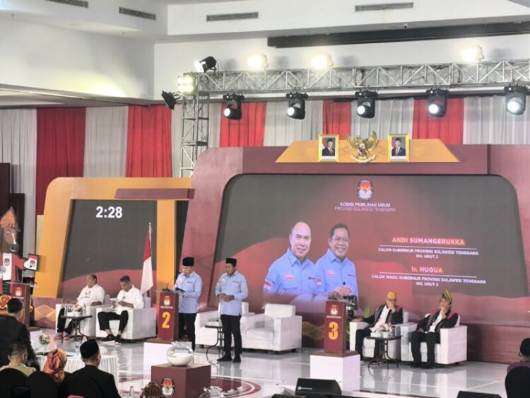 Debat Publik Ketiga Pilgub Sultra : ASR-Hugua Sampaikan 3 Jurus Jitu Dalam Pengelolaan SDA bagi Kaum Perempuan dan Marginal