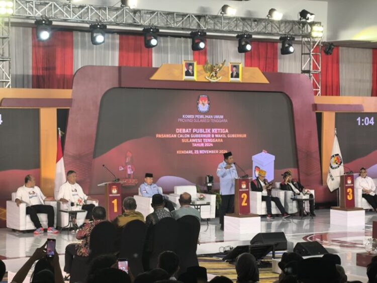 Tampil Memukau di Debat Publik Ketiga, Cawagub Sultra Hugua Mampu Jawab Pertanyaan Secara Tegas dan Baik