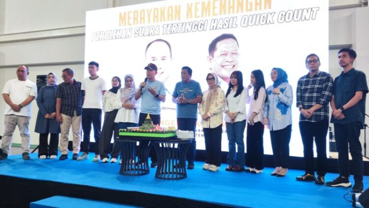 Menang Versi Hitung Cepat, ASR-Hugua Gelar Perayaan Dihadiri Pendukung dan Simpatisan