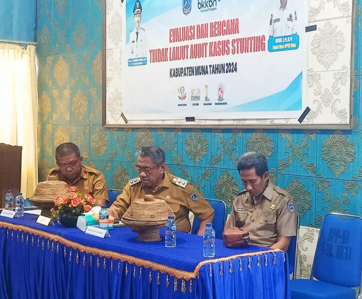 DPP-KB Muna Gelar Evaluasi dan Rencana Tindak Lanjut Penanganan Stunting 2024